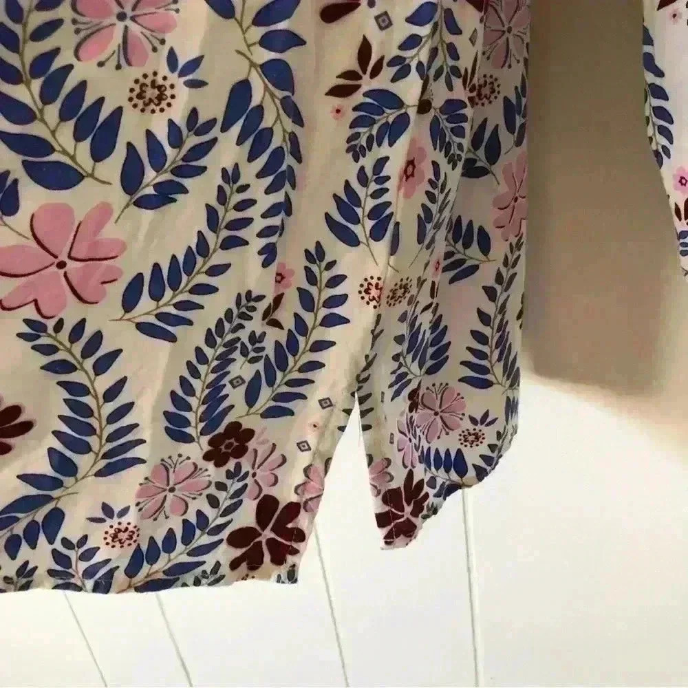 Talbots Floral Printed Rayon Top Blouse Size 1X - Picture 5 of 9